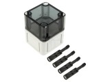 Carcasă universală din policarbonat, IP66, 65x65x81 mm