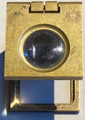 LUPA VECHE DE COLECTIE,,REBAG&amp;#039;&amp;#039;GERMANY/ PLIATA : 35x27x9 mm. foto