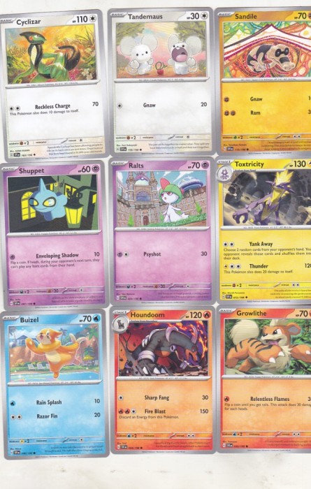 bnk crc Cartonase de colectie - Pokemon 2023 - 30 diferite