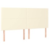 Cumpara ieftin Tablie de pat crem 180x5x118/128 cm piele ecologica
