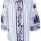 Bluza tip ie dama R24, alb/mov , marimea 3XL
