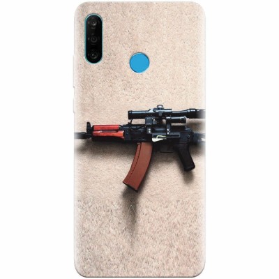 Husa silicon pentru Huawei P30 Lite, AK Kalashnikov Gun Of Military foto