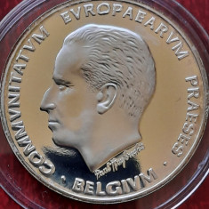 Moneda comemorativa de argint - 5 ECU "Badouin I", Belgia 1993 - G 4206