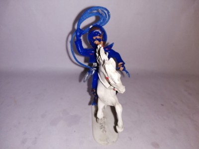bnk jc Jean Hoeffler - Cowboy calare cu lasou - albastru foto