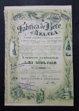 Actiune 1923 Fabrica de bere Azuga , titlu , actiuni