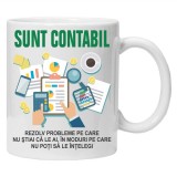 Cana alba personalizata &quot;Sunt Contabil&quot;, INOVATIX&reg;. 330ml, Oem