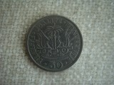 50 Centimes 1907 - HAITI, America Centrala si de Sud