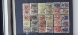 Romania 1908 Carol I 2 Tipografiate 30 valori urme de sarniera supratipar