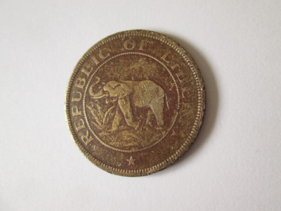 Liberia 2 Cents 1937 foto