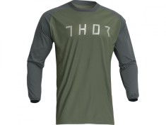 MBS Tricou motocross/enduro Thor Terrain, verde/gri, 2XL, Cod Produs: 29107170PE