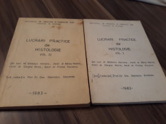 LUCRARI PRACTICE DE HISTOLOGIE VOL 1+2 BADESCU ADRIANA 1982/1983 foto