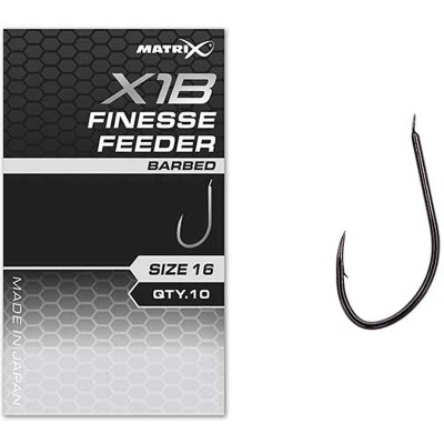 Carlige Feeder MATRIX X1B Finesse Feeder Hooks, Barbed, Nr.12, 10buc/pac foto