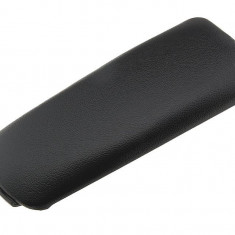 Capac cotiera cu buton Audi A4 B6, B7 2000-2008, Negru, Material:Piele Eco, Versiunea Cu Balamale Groase-1.6cm, NTY EZC-AU-004