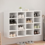 vidaXL Dulap pentru pantofi Alb 52.5 x 30 x 50 cm Lemn compozit