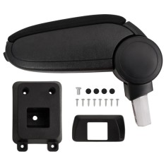 Cotieră auto, negru, 12x33x(24-42) cm ABS