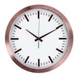 Ceas perete rama aluminiu auriu rose 40 cm