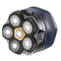 Aparat de barbierit, cu 6 lame rotative, 1400mAh, Waterproof, Compact, BLUE