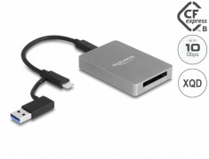 Cititor de carduri USB 3.2 type C la CFexpress/XQD, Delock 91008