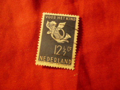 Timbru Olanda 1936 , val. 12 1/2c - pt. copii , stampilat foto