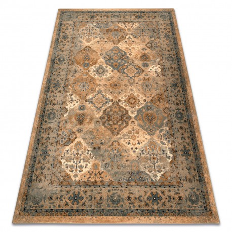 Covor de l&acirc;nă Polonia Azer Cadru oriental bej, 170x235 cm