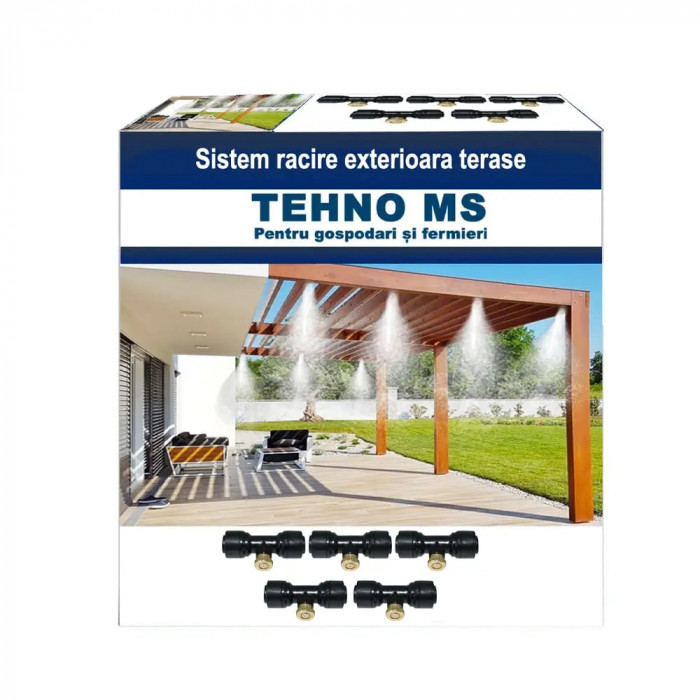 Sistem 5 Duze Intermediare + 5 Conectori T Pentru Sistemul de Racire Terasa TehnoMS