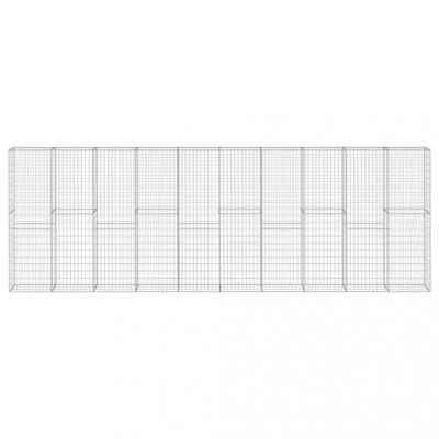 Perete gabion cu capace, 600 x 30 x 200 cm, otel galvanizat foto