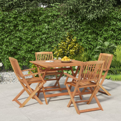 Set mobilier de gradina, 5 piese, lemn masiv de acacia GartenMobel Dekor foto