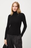 Medicine pulover culoarea negru, light, cu guler
