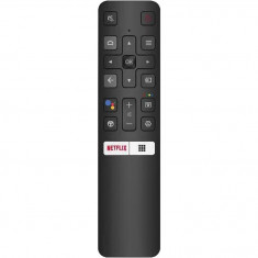 Telecomanda pentru Smart TV TCL Thomson RC802V FMR1, x-remote, functia vocala, Netflix, Negru