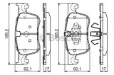 Set placute frana,frana disc CITROEN C4 Grand Picasso II (2013 - 2016) BOSCH 0 986 494 695