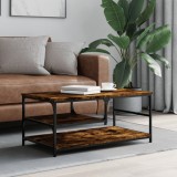 Gossi masuta de cafea, stejar fumuriu, 90x49x40 cm, lemn prelucrat