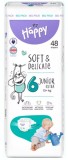 Scutece Happy Soft&amp;Delicate Junior extra, Marimea 6, 48 buc, Resigilat, Grad A