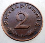 2.950 GERMANIA 2 REICHSPFENNIG 1937 F