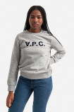 A.P.C. hanorac de bumbac Sweat Viva femei, culoarea negru, cu imprimeu COECQ.F27644-DARKNAVY, APC