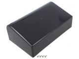 Carcasă desktop ABS neagră 1595EBK 215x130x75mm