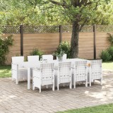 VidaXL Set de masă pentru grădină 9 pcs Gri deschis 250 x 100 x 73 cm