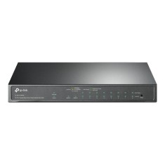 Switch 8 porturi PoE+ Gigabit, 1 x RJ45 Gigabit, 1 x Combo SFP/RJ45 Gigabit, Managed - TP-Link TL-SG1210MPE