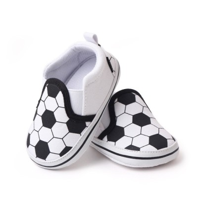 Pantofiori tip mocasini pentru baietei - Football (Marime Disponibila: 6-9 luni foto