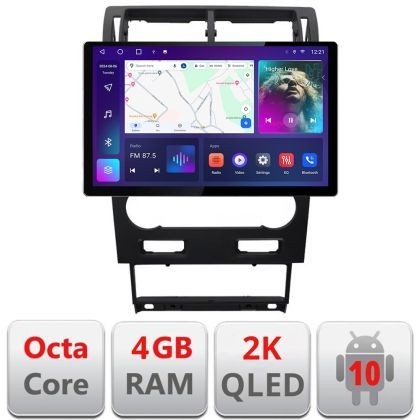 Navigatie Ford Mondeo 2004-2007 Qled 2K Octa Core 4+64 LTE 4G DSP Wifi 5Ghz android auto carplay radio gps internet kit-mondeo2004-v2+EDT-E413-2K CarS