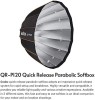 Difuzor lumina umbrelă portabil parabolic cu eliberare rapidă aparat de foto