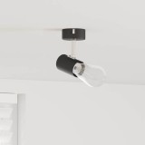 Spotlight pentru tavan 1 puncție ajustabilă Negru E27