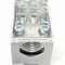 Clema pe sina bloc distributie PVB 500-4 4 500A 1x150-240mm &sup2; + 4x10-70mm &sup2; + 4x2,5-16mm &sup2; 1000V AC DC