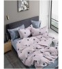 Lenjerie pat single,bumbac finet,4 piese,cearceaf cu elastic 140x200cm,cearceaf pilota 150x220cm,2 fete de perna 50x80cm-A1153, Talo