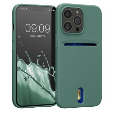 Husa Kwmobile pentru Apple iPhone 13 Pro, Silicon, Verde, 57749.166 foto