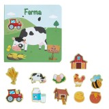 Carte tip Puzzle cu Animale de la Ferma, CMCLASS