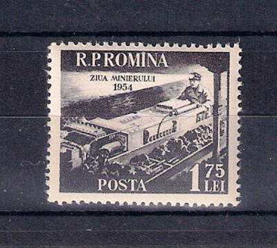 ROMANIA 1954 - ZIUA MINERULUI - MNH - LP 365 foto
