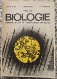 Fise de biologie pentru elevi si absolventi de licee - E. Pora, E. Mandrusca, A. Veresezan