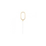 Lumanare Scanteietoare, auriu, 17 cm-Tip Cifra 0