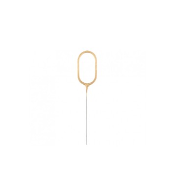 Lumanare Scanteietoare, auriu, 17 cm-Tip Cifra 0 foto
