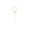 Lumanare Scanteietoare, auriu, 17 cm-Tip Cifra 0